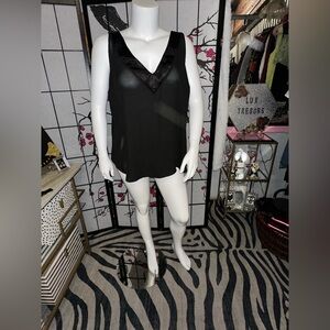 Sheer V-neck camisole